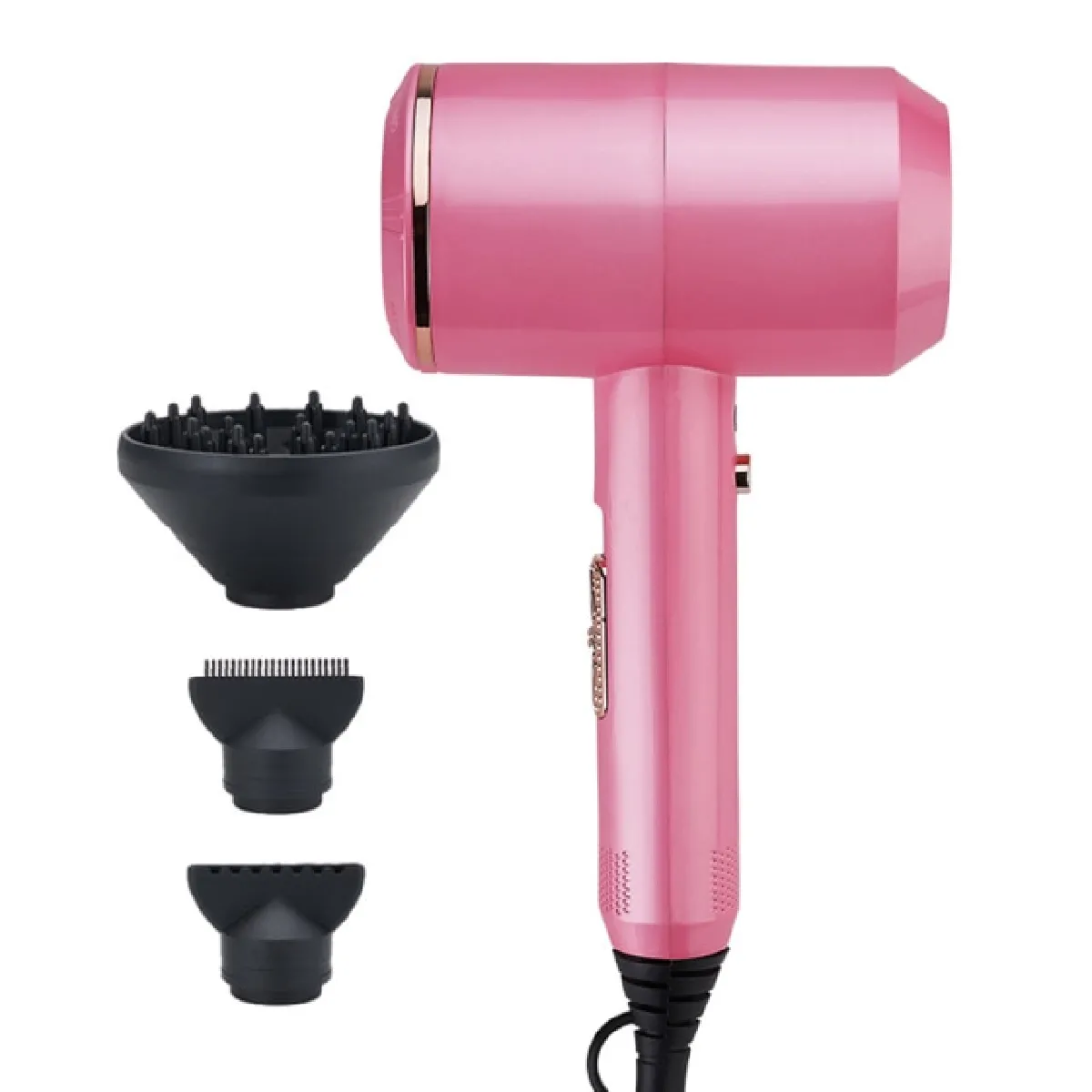 Sèche-cheveux professionnel 2000W - Rose