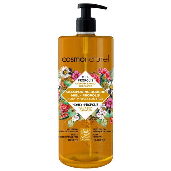Shampooing douche miel propolis